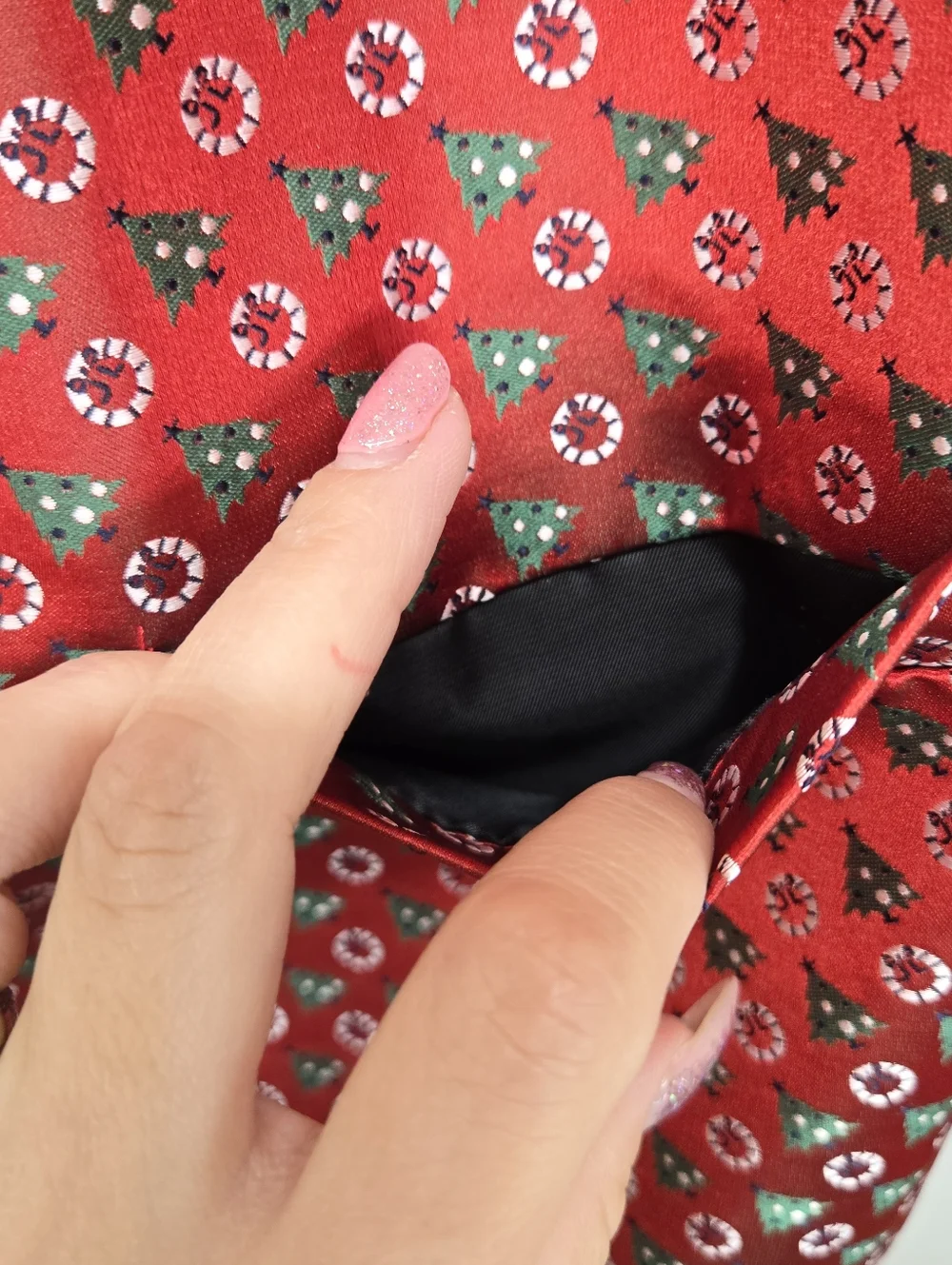 Novelt-ties Mens XL Christmas Tree Vest Red Holiday Tuxedo Waistcoat Festive Vtg